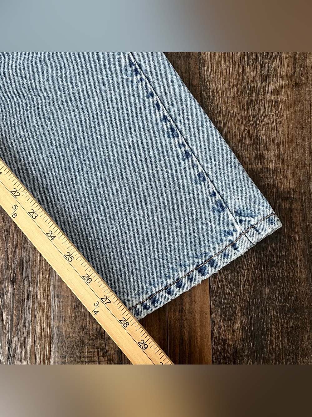 VTG Levis 505 Jean Straight Leg 1997 Orange Tab USA Size 29x28.25 (Tag 31x30) - Picture 14 of 16